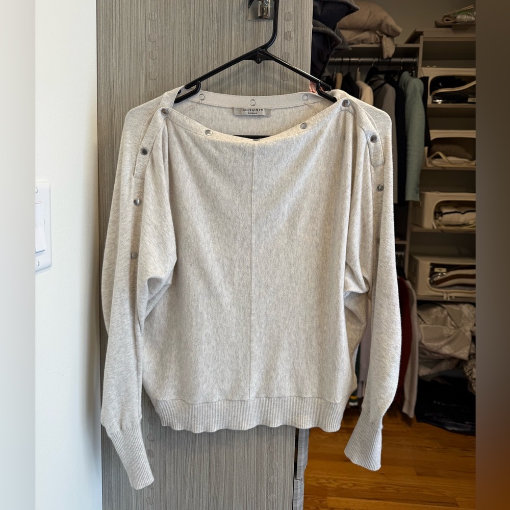 All Saints Gray Elle Sweater